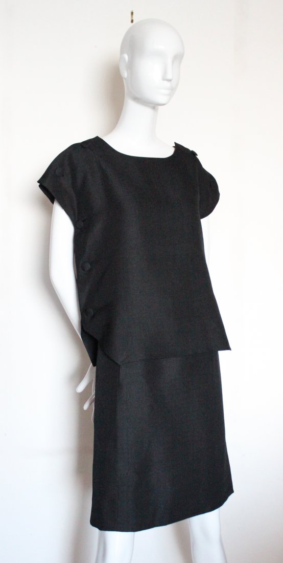 Givenchy Haute Couture Two Piece Silk Suit, c.1960's (1 of 5)