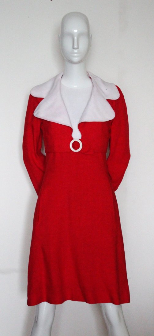 Pauline Trigere Color Block Couture Linen, c.1960's (1 of 5)