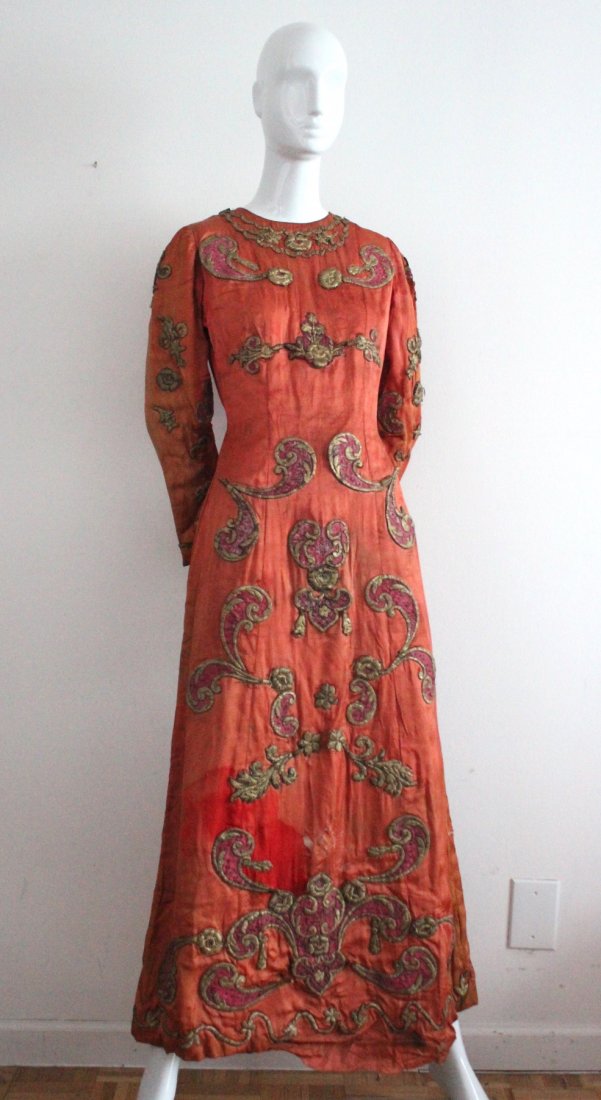 Antique Ottoman Gold Embroidered Dress, c.19th c. (1 of 4)