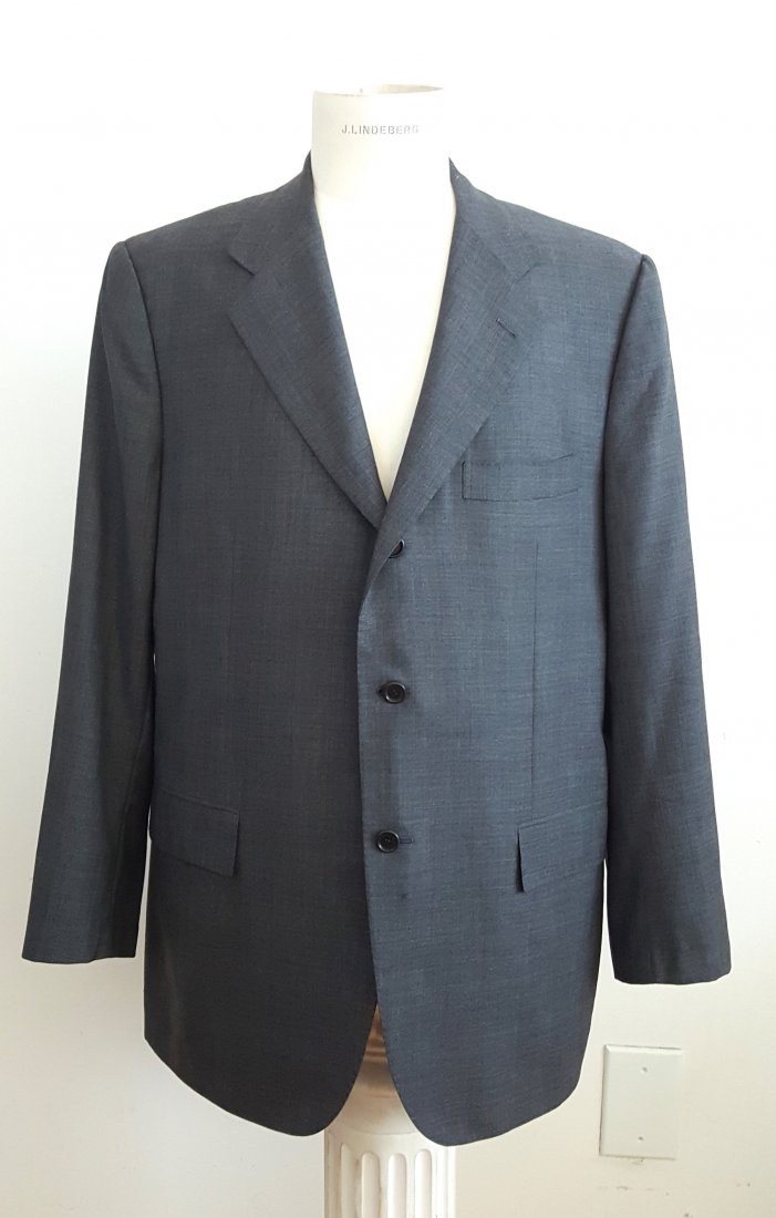 Kiton Napoli Bespoke Tailored Gray Jacket Sz 54 IT (1 of 4)