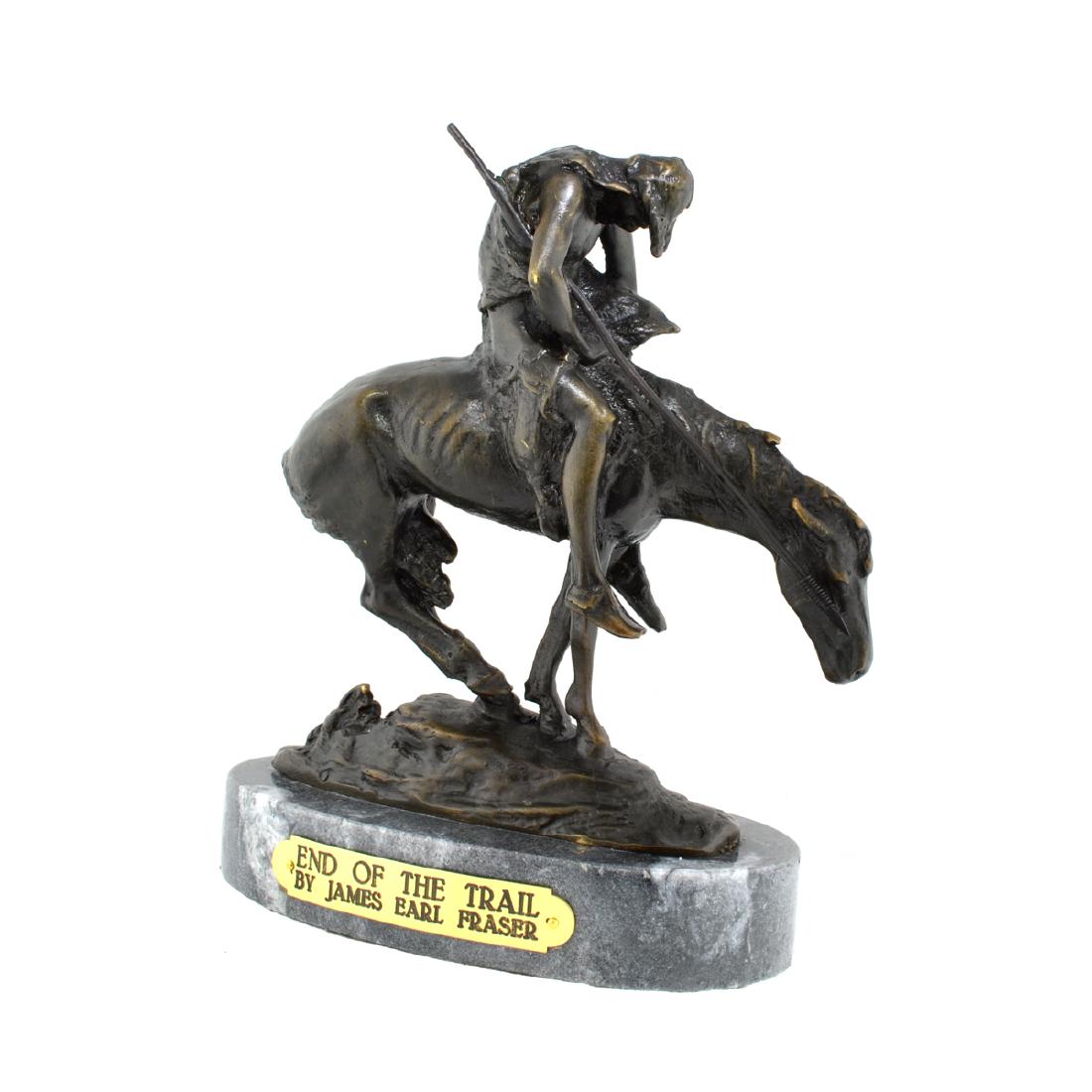 End Of The Trail- By James Earl Fraser- Bronze Reissue: Gov. File: T-14537 End Of The Trail- By James Earl Fraser- Bronze Reissue Asset Type: Museum Quality Bronze Shipping: $29.95