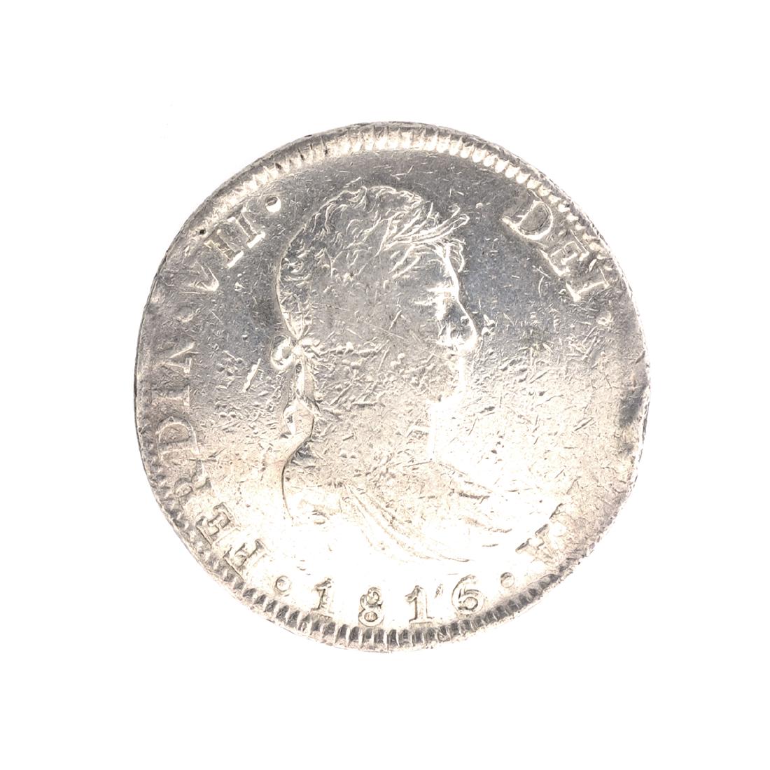 1816 Eight Reales American First Silver Dollar Coin: Gov. File: C-42670 1816 Eight Reales American First Silver Dollar Coin Asset Type: Coin Shipping: $9.95