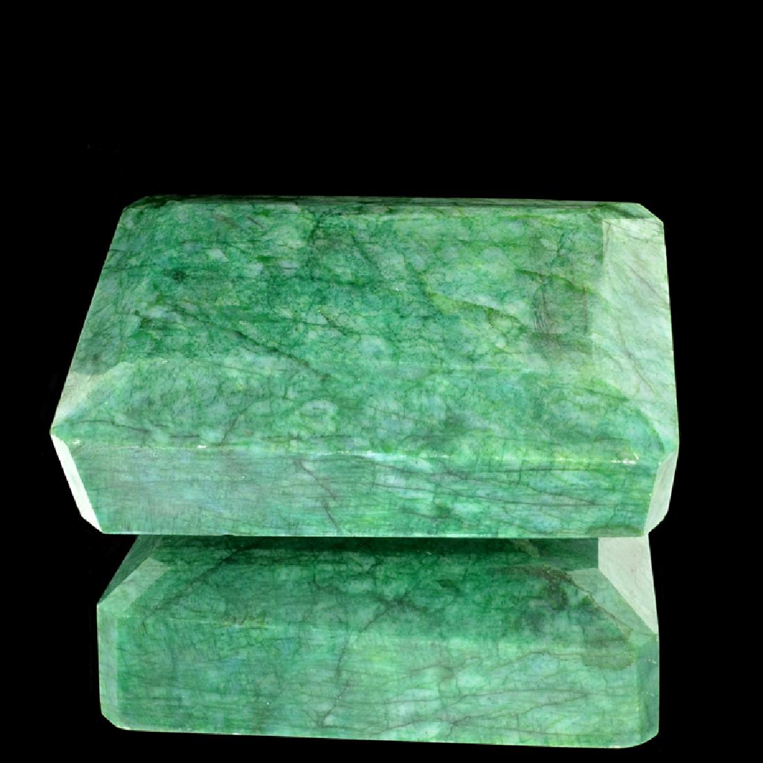 APP: 7.8k 1,955.00CT Emerald Cut Green Beryl Emerald: Gov. File: H-14035 1,955.00CT Emerald Cut Green Beryl Emerald Gemstone Retail Replacement Value: $7.8K Asset Type: Gemstone Shipping: $19.95