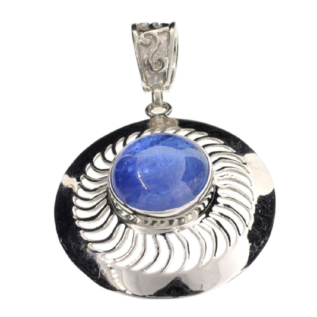 APP: 3.2k Fine Jewelry Designer Sebastian 8.75CT: Gov. File: K-02965 Fine Jewelry Designer Sebastian 8.75CT Cabochon Tanzanite and Sterling Silver Pendant Retail Replacement Value:$3.1KPendant Shipping: $19.95