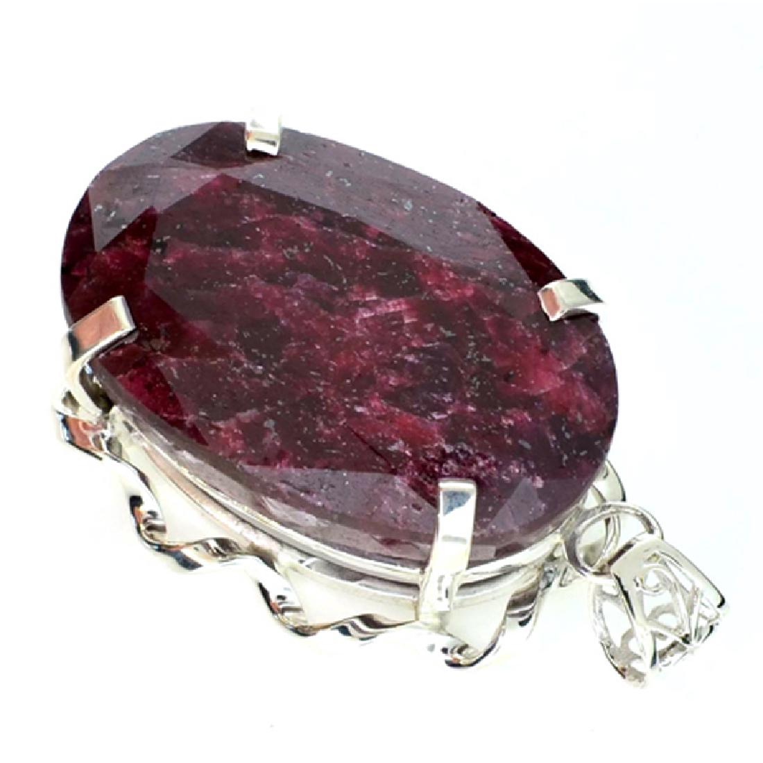 APP: 11.3k Fine Jewelry Designer Sebastian 259.19CT: Gov. File: K-02433 Fine Jewelry Designer Sebastian 259.19CT Oval Cut Ruby and Sterling Silver Pendant Retail Replacement Value:$11.3K Pendant Shipping: $19.95