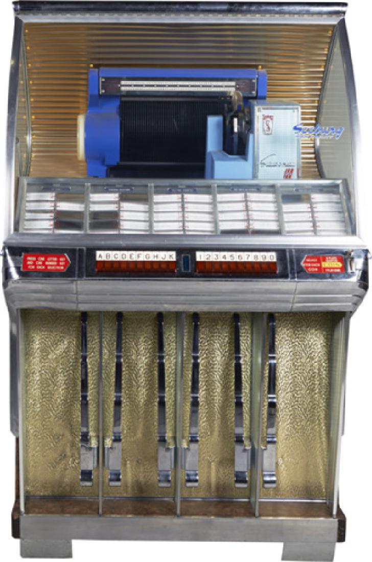 Great Condition Rare 10 or 25 Cent Coin-Op Seeburg: Gov. File: M-04234 Great Condition Rare 10 or 25 Cent Coin-Op Seeburg Selectomatic 100 Jukebox Model R c1954, Plays 45 RPM Records.-P--Pick Up Only- Asset Type: CollectibleShipping: $24.95. Item may b