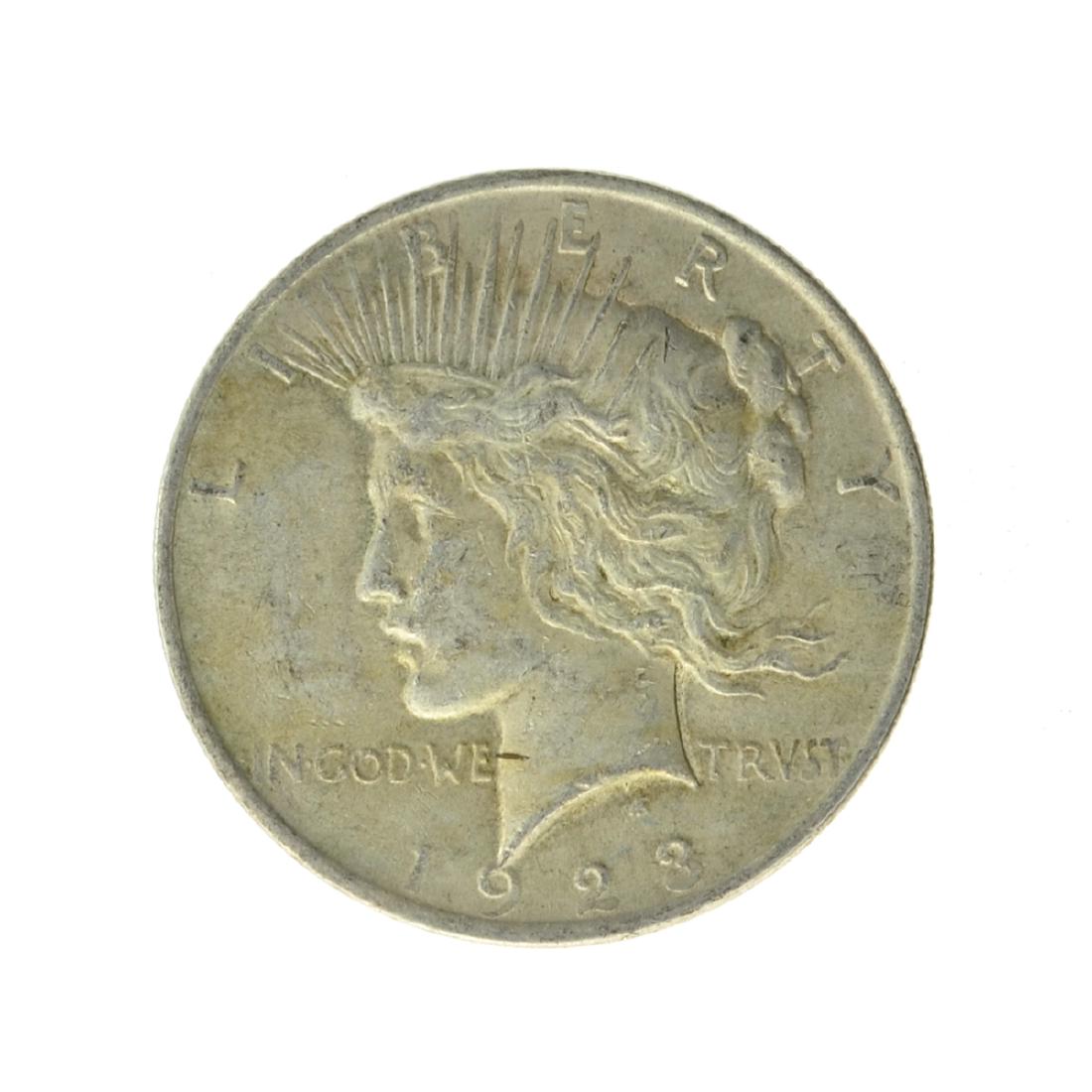 1923 Peace Silver Dollar Coin: Gov. File: C-53524 1923 Peace Silver Dollar Coin Asset Type: Coin Shipping: $9.95