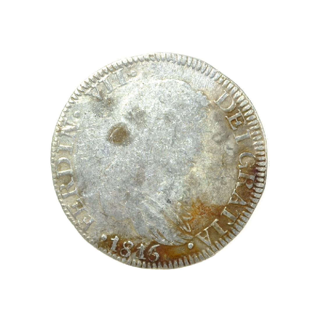 1816 Eigth Reales American First Silver Dollar Coin: Gov. File: C-46291 1816 Eigth Reales American First Silver Dollar Coin Asset Type: Coin Shipping: $9.95