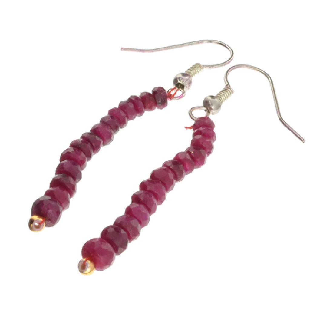 APP: 0.5k 15.00CT Round Cut Bead Ruby And White/Yellow: Gov. File: 84169 15.00CT Round Cut Bead Ruby And White/Yellow Sterling Silver Earrings Retail Replacement Value: $0.5K Asset Type: Earrings Shipping: $19.95