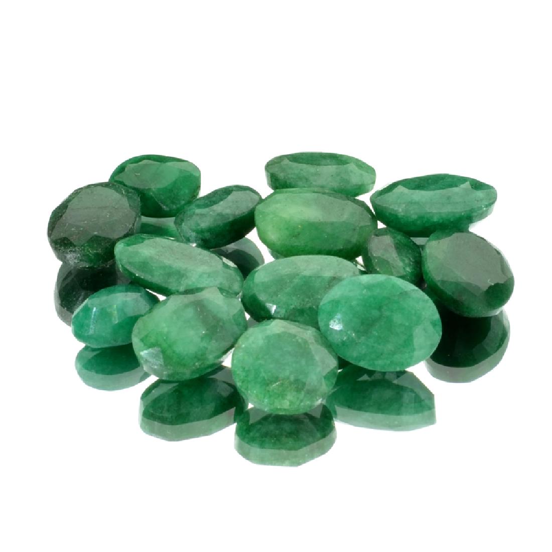 APP: 3.9k 52.50CT Oval Cut Emerald Beryl Parcel: Gov. File: H-12574 52.50CT Oval Cut Emerald Beryl Parcel Retail Replacement Value: $3.9K Asset Type: Parcel Shipping: $19.95