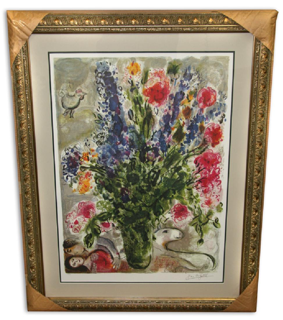 Marc Chagall (After) 'Les Lupins Bleu' Museum Framed &: Gov. File: M-02855 Marc Chagall (After) 'Les Lupins Bleu' Museum Framed & Matted Asset Type: Print Shipping: $24.95. Item may be pick up only, or require additional shipping charges due to weight or s