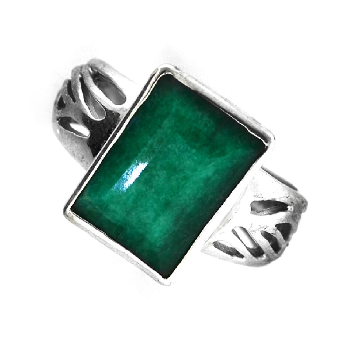 APP: 1.8k Fine Jewelry Designer Sebastian 6.32CT: Gov. File: K-00746 Fine Jewelry Designer Sebastian 6.32CT Emerald Cut Emerald and Sterling Silver Ring Retail Replacement Value:$1.8KRing Shipping: $19.95