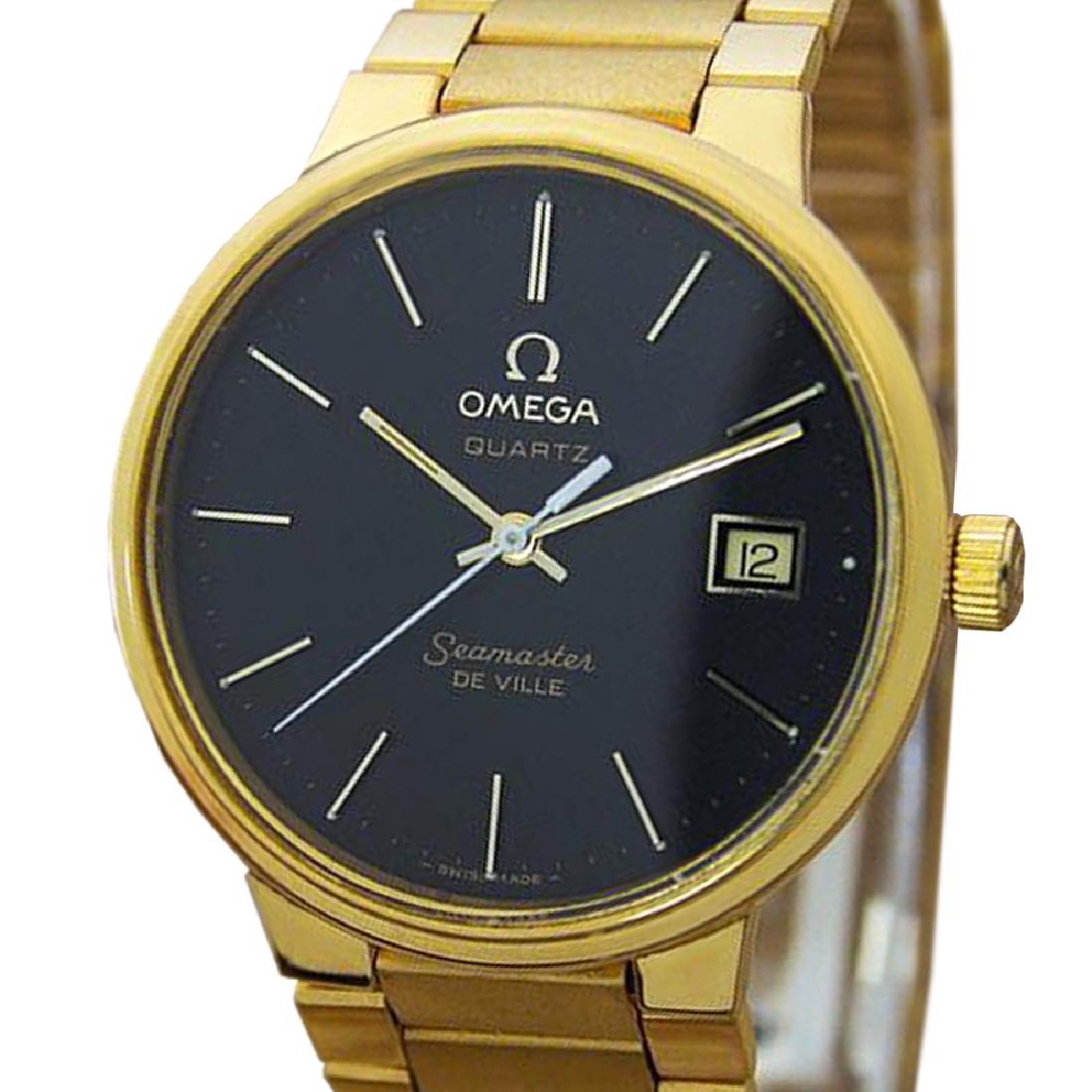 *Omega Seamaster DeVille Quartz 1980s Gold Plated Men's: Gov. File: H-34083 *Omega Seamaster DeVille Quartz 1980s Gold Plated Men's Vintage Watch Asset Type: Watch Shipping: $19.95
