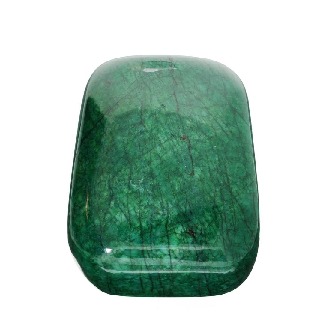 APP: 12.9k 2,868.50CT Rectangle Cabochon Cut Green: Gov. File: H-13164 2,868.50CT Rectangle Cabochon Cut Green Beryl Emerald Gemstone Retail Replacement Value: $12.9K Asset Type: Gemstone Shipping: $19.95
