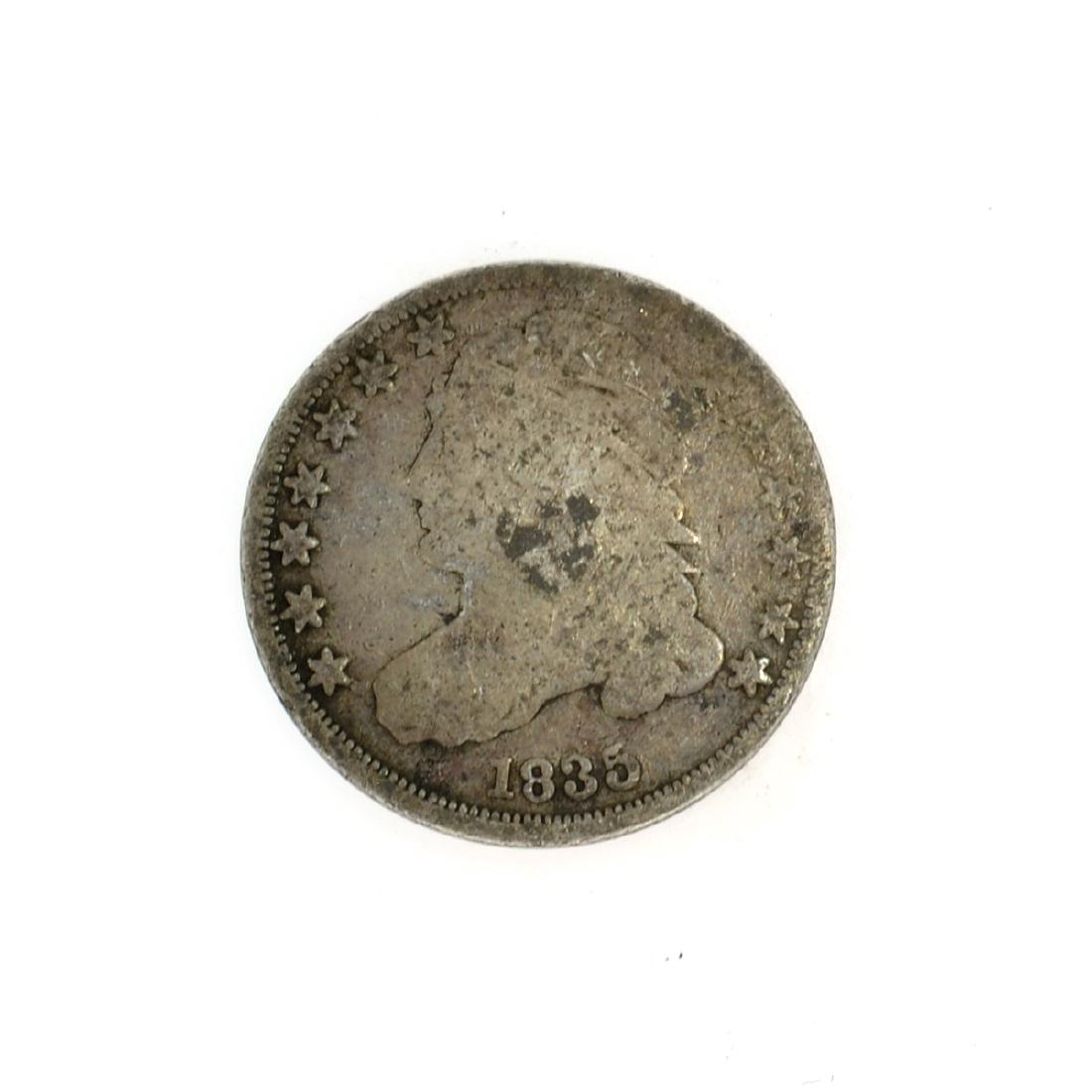 Rare 1835 Capped Bust Dime Coin: Gov. File: C-51400 Rare 1835 Capped Bust Dime Coin Asset Type: Coin Shipping: $9.95