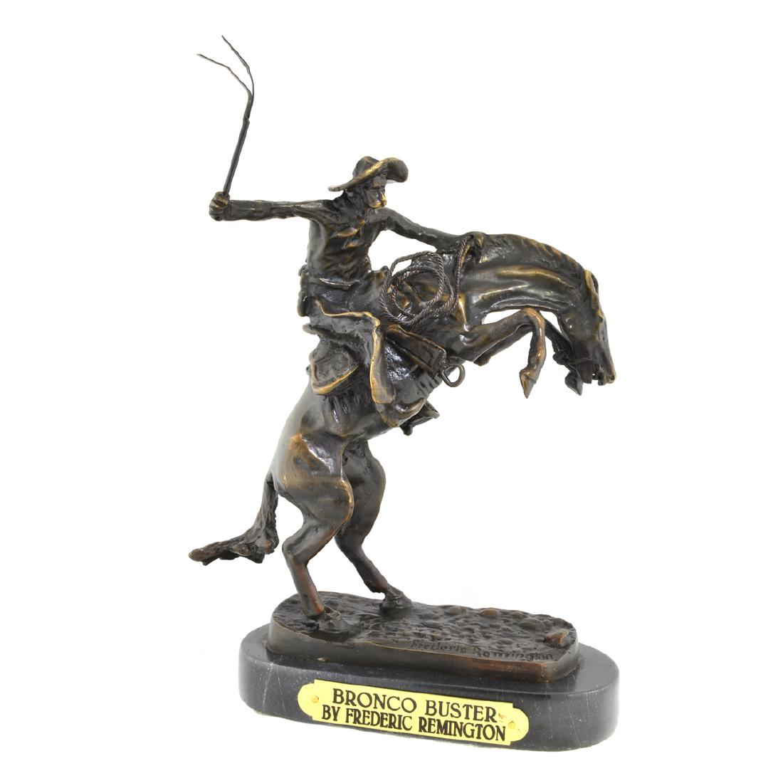 Bronco Buster- By Frederic Remington- Bronze Reissue: Gov. File: T-15210 Bronco Buster- By Frederic Remington- Bronze Reissue Asset Type: Museum Quality Bronze Shipping: $29.95