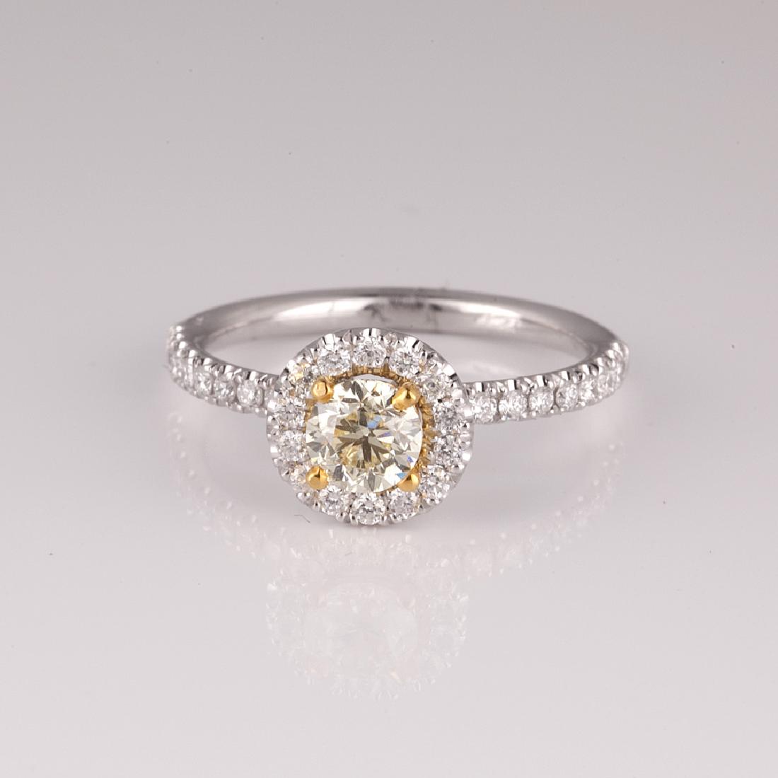 APP: 6.9k *14 kt. Two Tone Gold, 0.92CT Round Cut: Gov. File: 90772 *14 kt. Two Tone Gold, 0.92CT Round Cut Diamond Ring (NG R11185) Retail Replacement Value: $6.9K Asset Type: Ring Shipping: $19.95