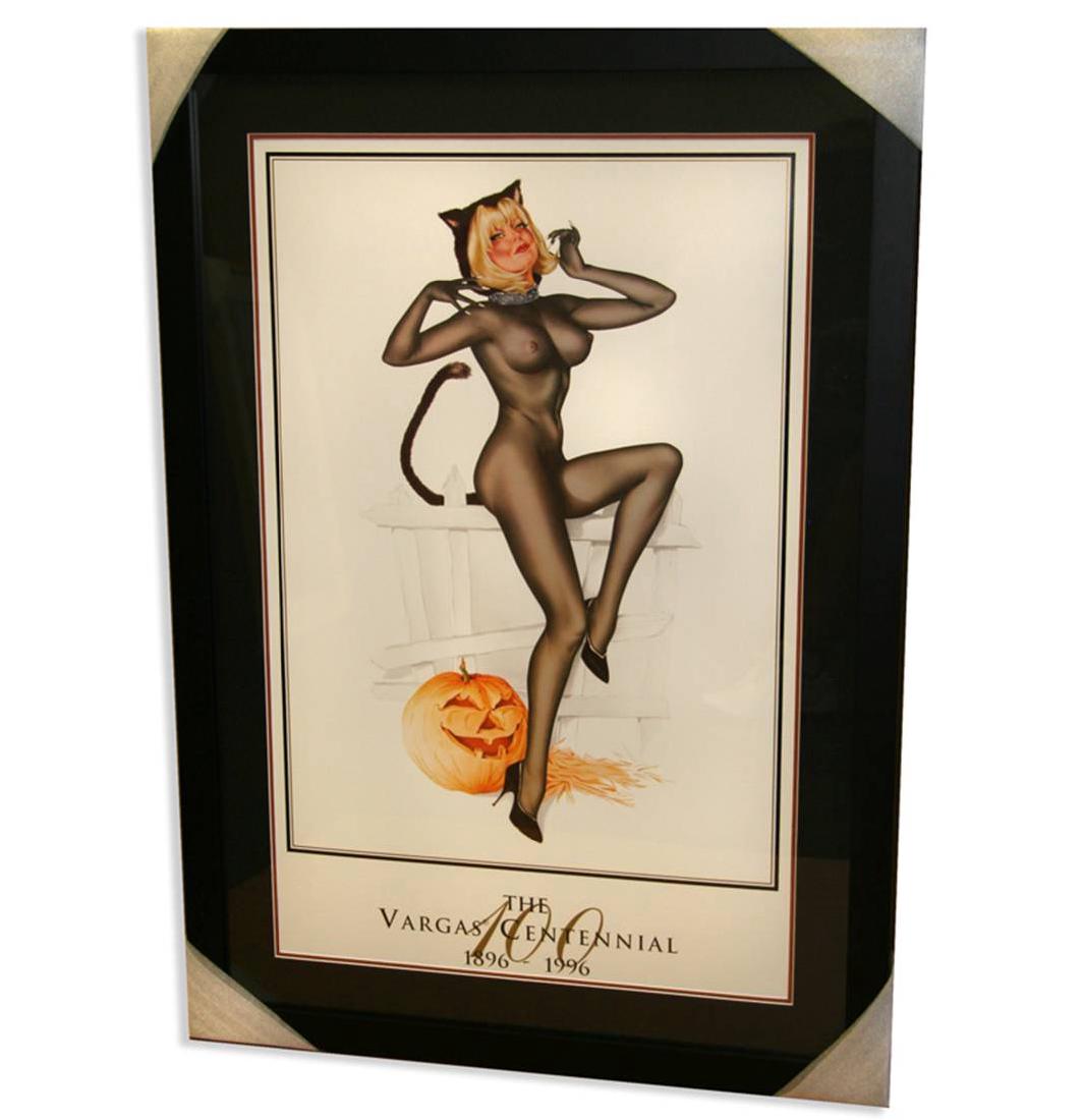 Alberto Vargas (Cat) Exquisitely Museum Framed & Matted: Gov. File: M-05779 Alberto Vargas (Cat) Exquisitely Museum Framed & Matted Print Asset Type: PrintShipping: $24.95. Item may be pick up only, or require additional shipping charges due to weight or si