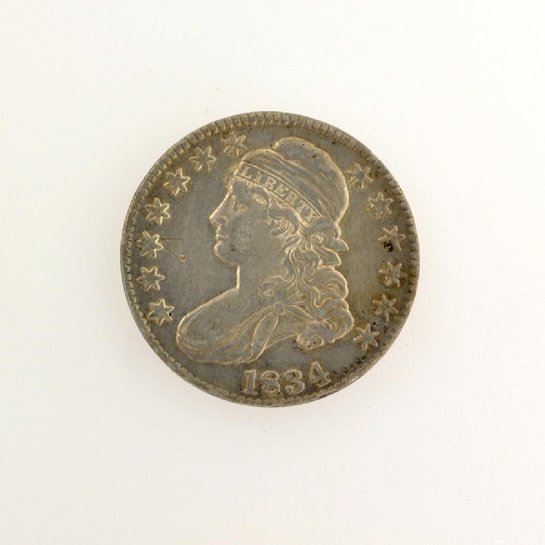 1834 Capped Bust Half Dollar Coin: Gov. File: C-49420 1834 Capped Bust Half Dollar Coin Asset Type: Coin Shipping: $9.95