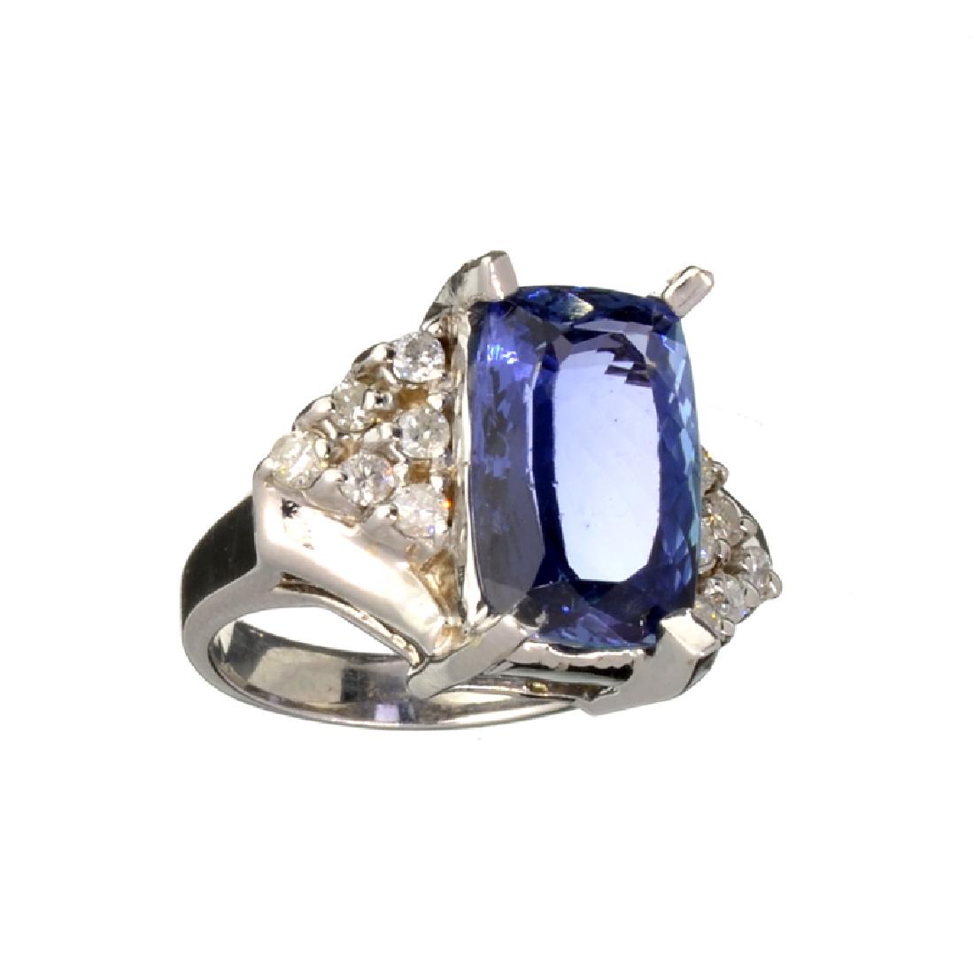 APP: 15.4k Fine Jewelry 5.92CT Rectangular Cushion Cut: Gov. File: H-00905 Fine Jewelry 5.92CT Rectangular Cushion Cut Tanzanite And Diamond Ring Retail Replacement Value: $15.4K Asset Type: Ring Shipping: $19.95