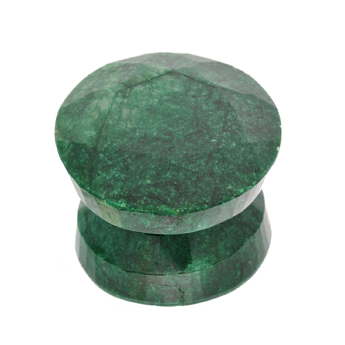 APP: 3k 1,218.40CT Round Cut Green Beryl Emerald: Gov. File: H-38527 1,218.40CT Round Cut Green Beryl Emerald Gemstone Retail Replacement Value: $3.0K Asset Type: Gemstone Shipping: $19.95