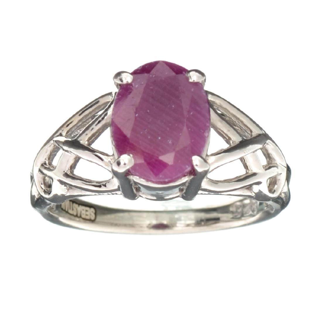 APP: 0.5k Fine Jewelry Designer Sebastian, 1.59CT Oval: Gov. File: H-32113 Fine Jewelry Designer Sebastian, 1.59CT Oval Cut Ruby And Sterling Silver Ring Retail Replacement Value: $0.5K Asset Type: Ring Shipping: $19.95