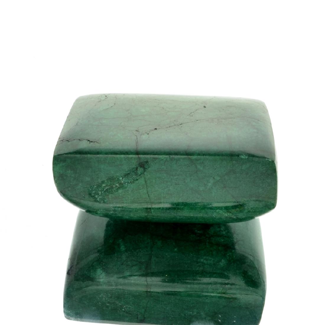 APP: 9.7k 2,433.00CT Rectangle Cut Cabochon Green Beryl: Gov. File: H-15771 2,433.00CT Rectangle Cut Cabochon Green Beryl Emerald Gemstone Retail Replacement Value: $9.7K Asset Type: Gemstone Shipping: $19.95