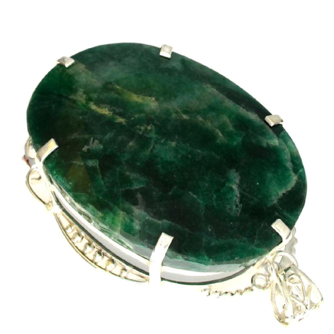 APP: 12.8k Fine Jewelry Designer Sebastian 377.28CT: Gov. File: K-02498 Fine Jewelry Designer Sebastian 377.28CT Oval Cut Green Beryl Platinum Over Sterling Silver Pendant Retail Replacement Value:$12.8KPendant Shipping: $19.95