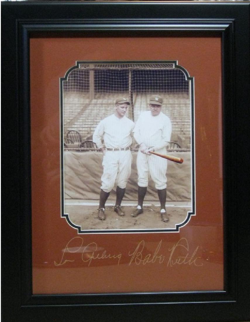Babe Ruth and Lou Gehrig - Plate Signatures: Gov. File: M-00604 Babe Ruth and Lou Gehrig - Plate Signatures Asset Type: SportShipping: $24.95. Item may be pick up only, or require additional shipping charges due to weight or size.