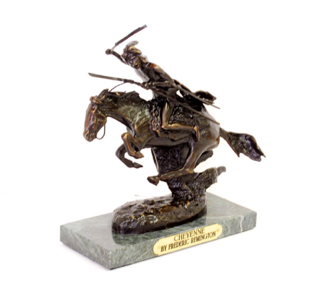Cheyenne- By Frederic Remington- Bronze Reissue: Gov. File: T-11895 Cheyenne- By Frederic Remington- Bronze Reissue Asset Type: Museum Quality Bronze Shipping: $29.95