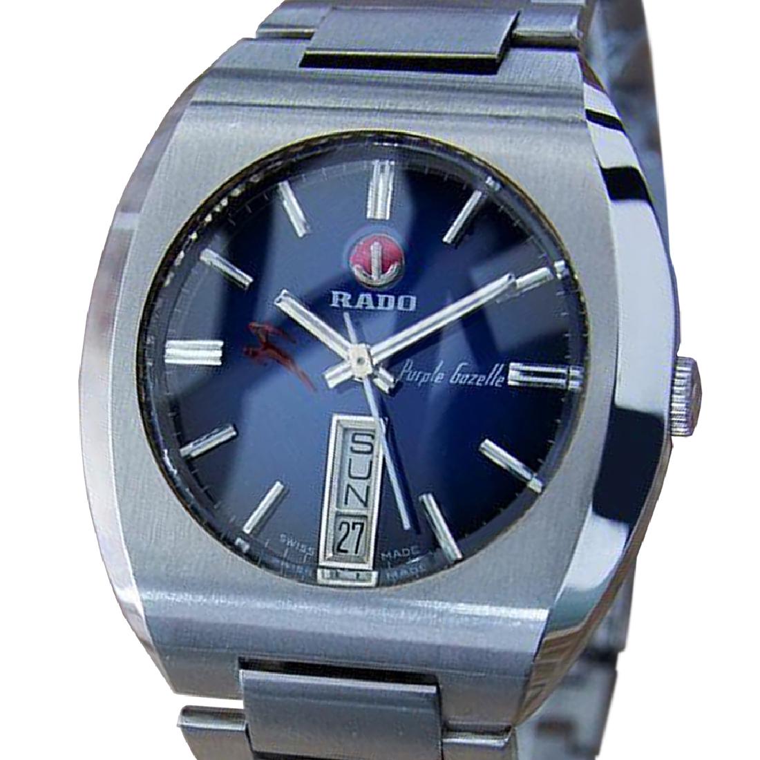 rado Purple Gazelle Swiss Made Vintage Automatic Mens