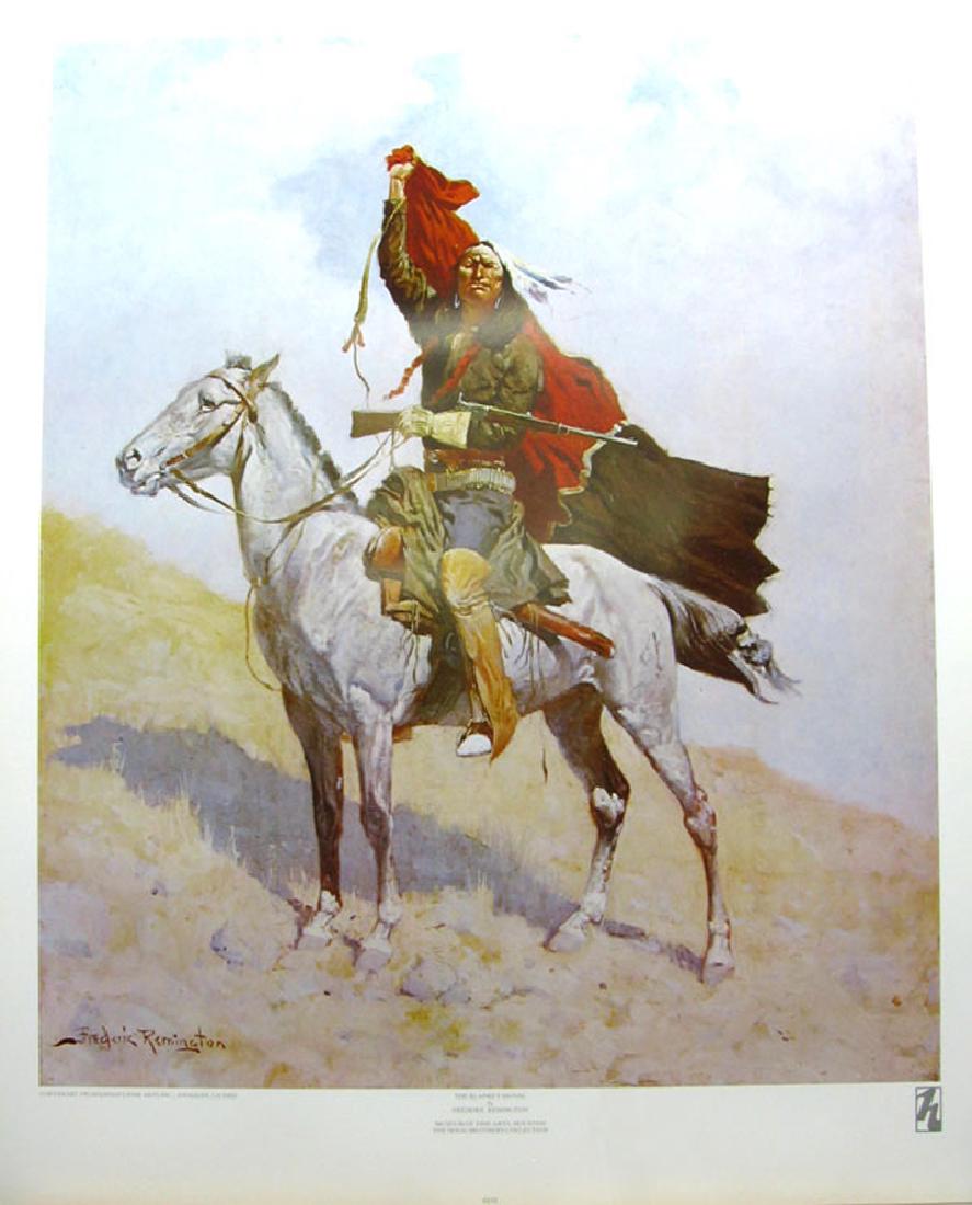 FREDERIC REMINGTON (After) The Blanket Signal Print,: Gov. File: P-07405 Frederic Remington FREDERIC REMINGTON: (After) The Blanket Signal Print 22.5 inches x 28 inches (Unframed) Shipping: $24.95