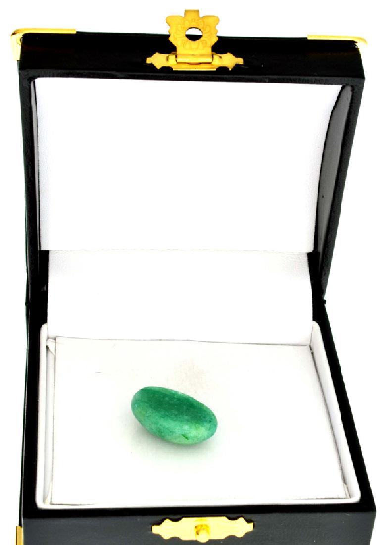 APP: 0.8k 14.25CT Oval Cut Cabochon Green Beryl: Gov. File: 71260 14.25CT Oval Cut Cabochon Green Beryl Gemstone Retail Replacement Value: $0.8K Asset Type: Gemstone Shipping: $19.95