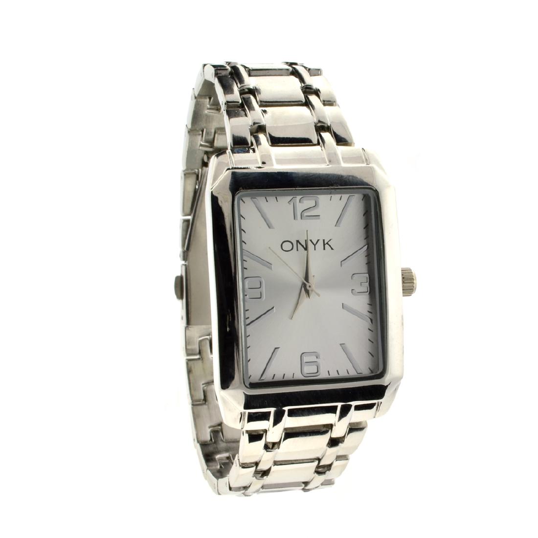 New Gorgeous Onyk Sainless Steel Back Water Resistant: Gov. File: H-03538 New Gorgeous Onyk Sainless Steel Back Water Resistant Men's Watch Asset Type: Watch Shipping: $19.95