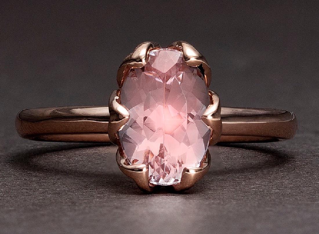 APP: 1.8k *Fine Jewelry 14 kt. Rose Gold, 1.75CT Oval: Gov. File: H-18883 *Fine Jewelry 14 kt. Rose Gold, 1.75CT Oval Cut Morganite Gemstone Engagement Ring (VGN A-105) Retail Replacement Value: $1.8K Asset Type: Ring Shipping: $19.95