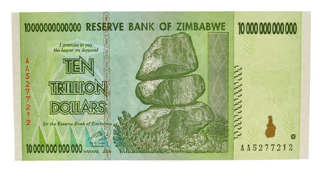 10 Trillion Dollar Zimbabwe Note: Gov. File: C-47975 10 Trillion Dollar Zimbabwe Note Asset Type: Coin Shipping: $9.95