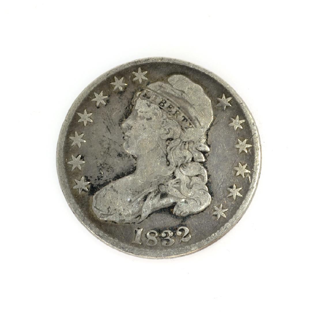 1832 Capped Bust Half Dollar Coin: Gov. File: C-47436 1832 Capped Bust Half Dollar Coin Asset Type: Coin Shipping: $9.95