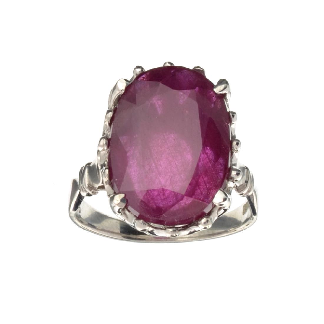 APP: 3.8k Fine Jewelry Designer Sebastian 12.81CT Oval: Gov. File: K-08742 Fine Jewelry Designer Sebastian 12.81CT Oval Cut Ruby And Platinum Over Sterling Silver Ring Retail Replacement Value:$3.7K Ring Shipping: $19.95