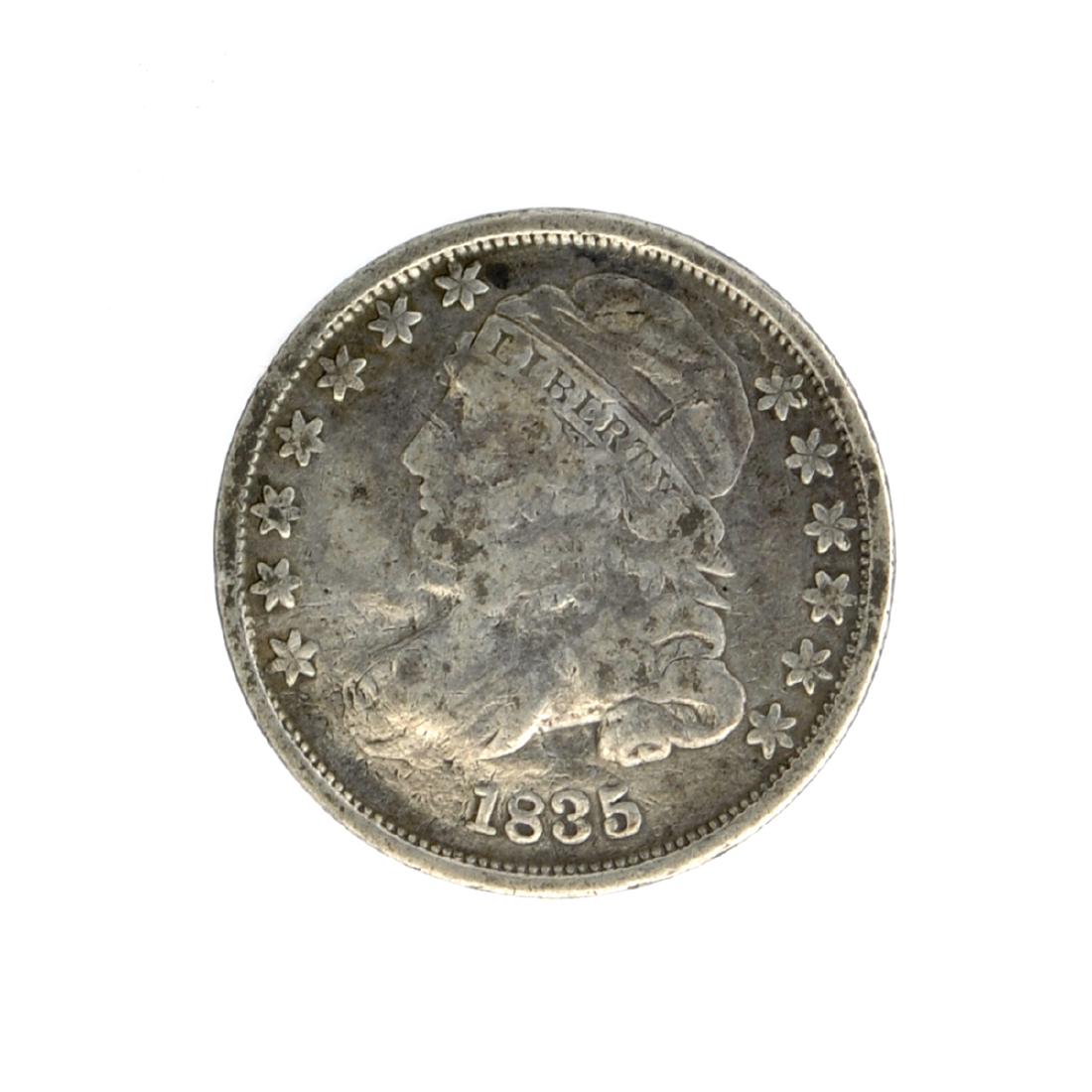 1835 Capped Bust Dime Coin: Gov. File: C-45536 1835 Capped Bust Dime Coin Asset Type: Coin Shipping: $9.95