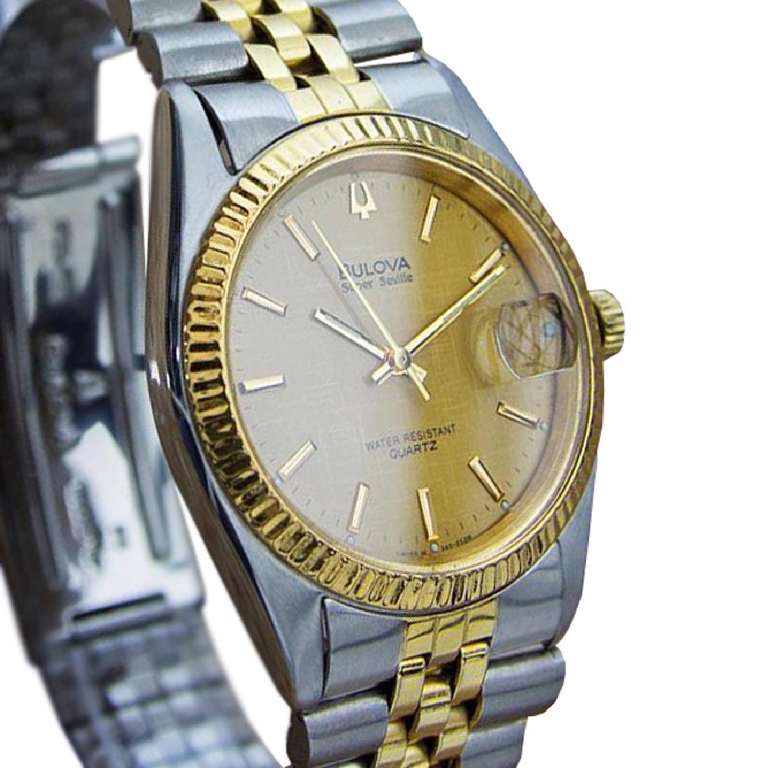 *Bulova Super Seville Swiss Made Mens Stainless Steel