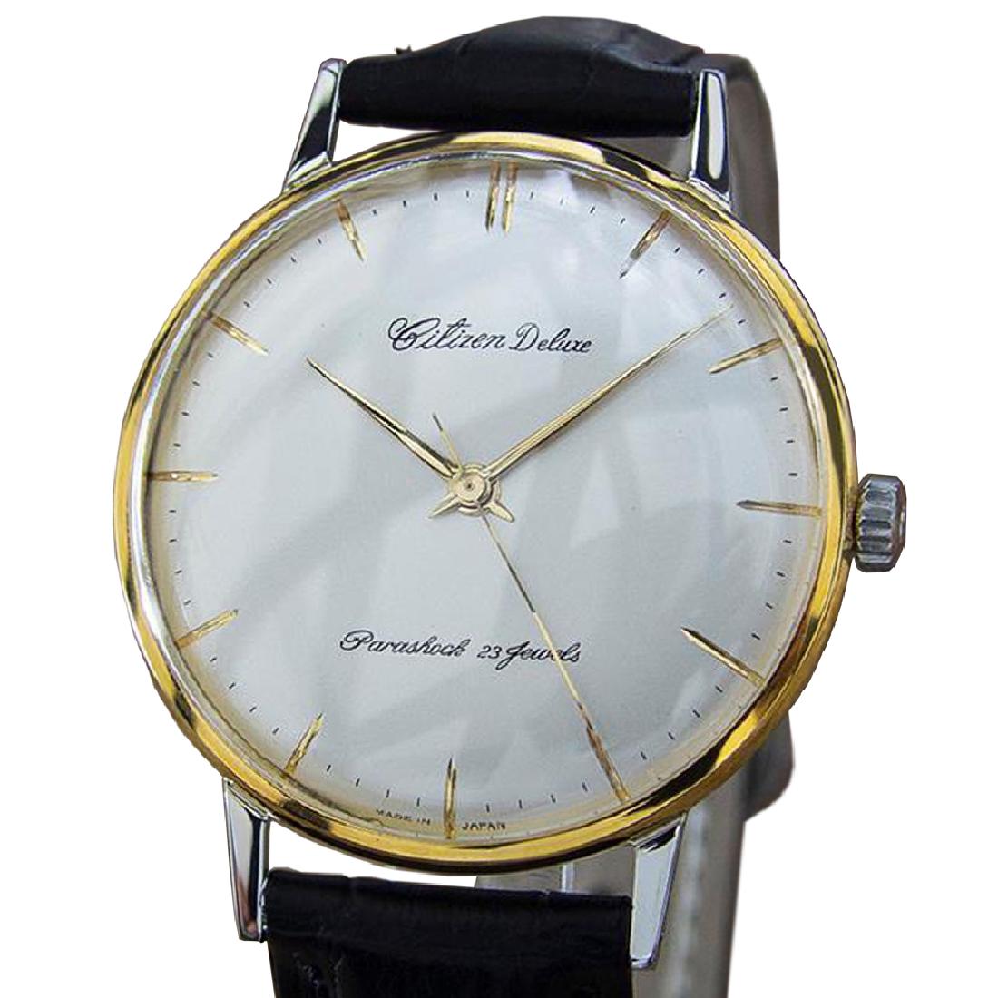 *Citizen Deluxe 1960 Mens Made in Japan Classic Gold: Gov. File: H-33925 *Citizen Deluxe 1960 Mens Made in Japan Classic Gold Plated Dress Watch Asset Type: Watch Shipping: $19.95