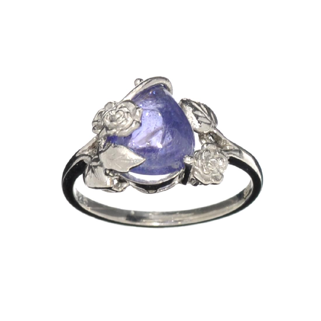 APP: 0.6k Fine Jewelry Designer Sebastian, 3.50CT Pear: Gov. File: H-29751 Fine Jewelry Designer Sebastian, 3.50CT Pear Cut Cabochon Tanzanite And Sterling Silver Ring Retail Replacement Value: $0.6K Asset Type: Ring Shipping: $19.95