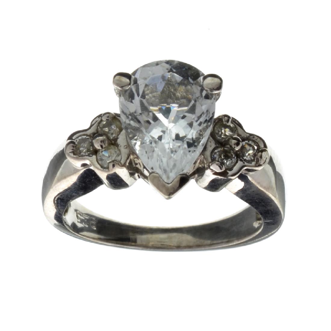 APP: 2.2k Fine Jewelry 5.10CT Beryl Aquamarine And: Gov. File: H-00754 Fine Jewelry 5.10CT Beryl Aquamarine And Topaz Sterling Silver Ring Retail Replacement Value: $2.2K Asset Type: Ring Shipping: $19.95