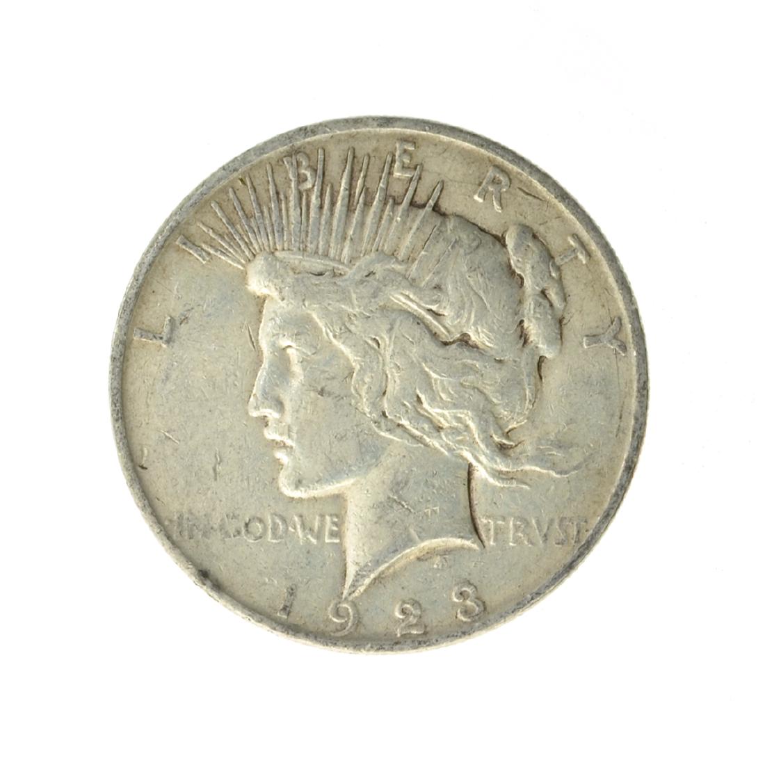 1923 Peace Silver Dollar Coin: Gov. File: C-53525 1923 Peace Silver Dollar Coin Asset Type: Coin Shipping: $9.95