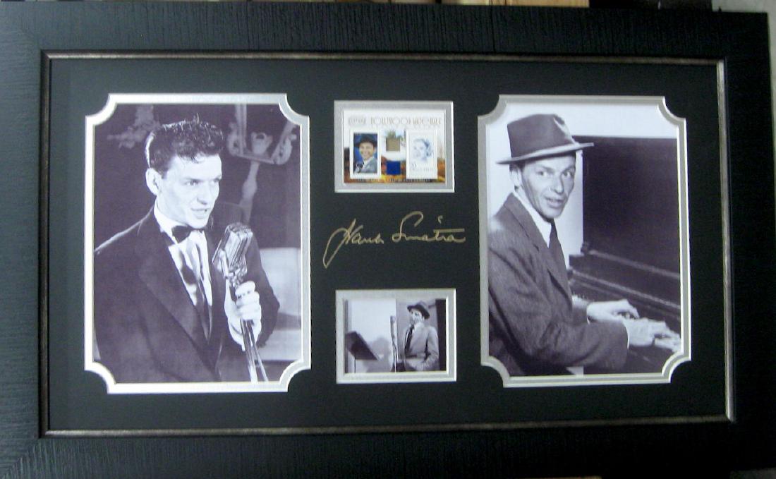 Engraved Frank Sinatra Signature With Real Swatch of: Gov. File: M-04823 Engraved Frank Sinatra Signature With Real Swatch of Clothing Asset Type: Music Shipping: $24.95. Item may be pick up only, or require additional shipping charges due to weight or s