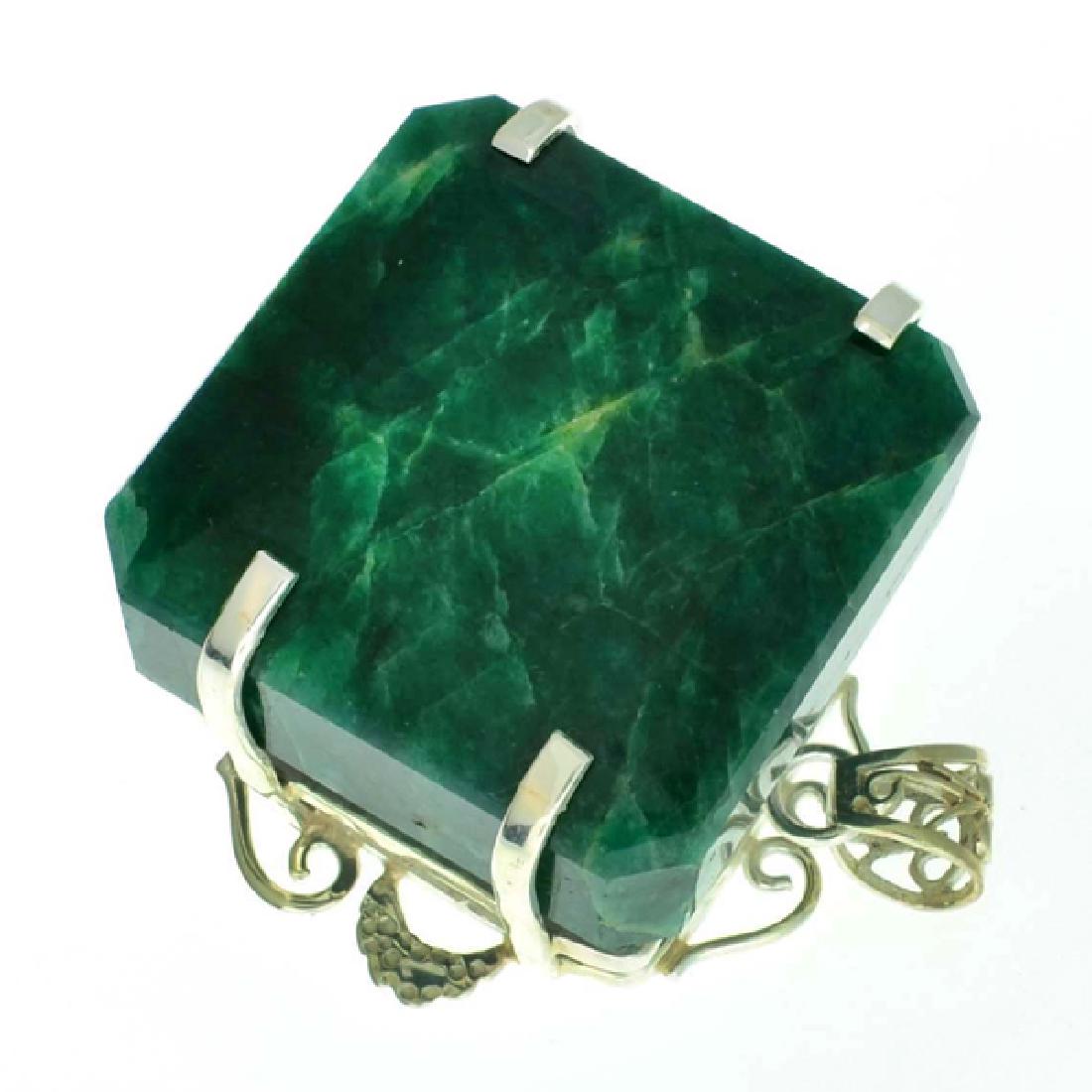 APP: 12.9k Fine Jewelry Designer Sebastian 370.91CT: Gov. File: K-01988 Fine Jewelry Designer Sebastian 370.91CT Green Beryl and Sterling Silver Pendant Retail Replacement Value:$12.8K Pendant Shipping: $19.95