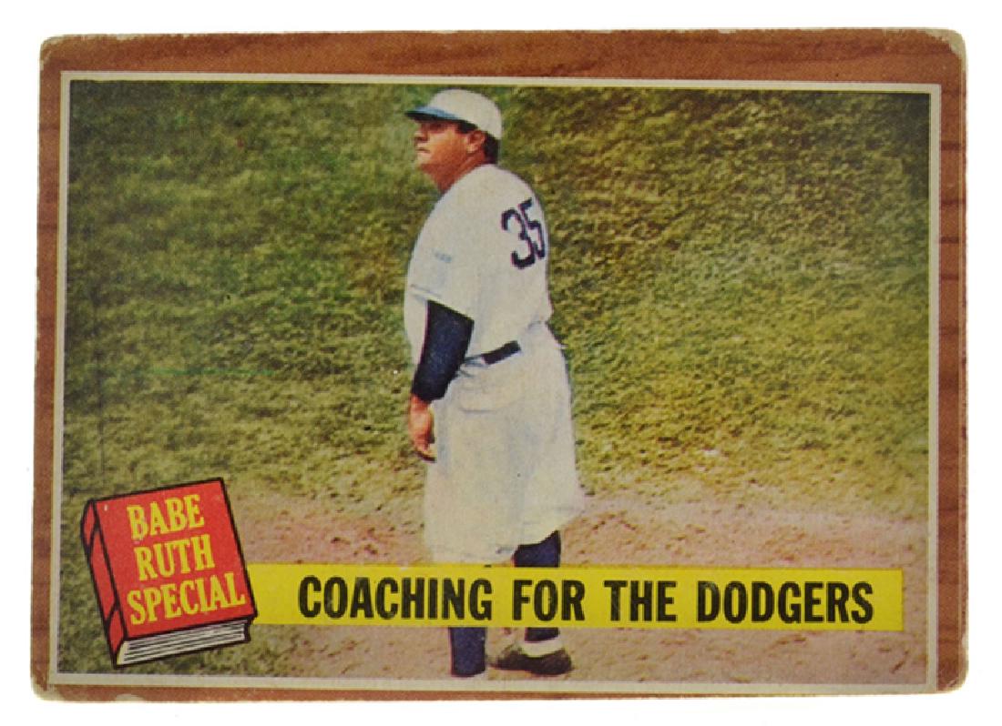 ^1962 Topps #142 Babe Ruth Special Coaching For The: Gov. File: T-08250 ^1962 Topps #142 Babe Ruth Special Coaching For The Dodgers Asset Type: Card Shipping: $29.95