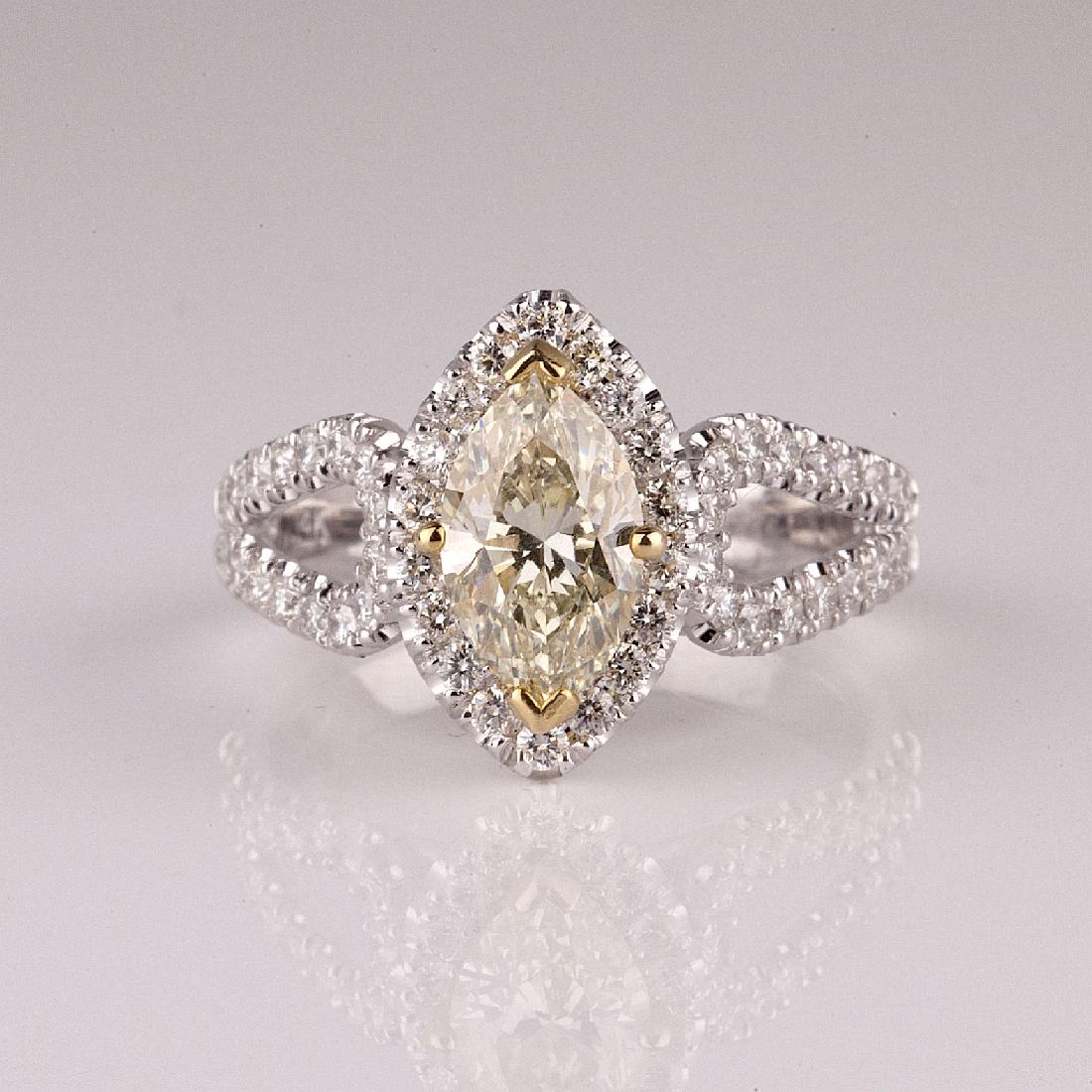 APP: 14.7k *14 kt. Two Tone Gold, 1.89CT Diamond Ring: Gov. File: 90717 *14 kt. Two Tone Gold, 1.89CT Diamond Ring (NG R11169) Retail Replacement Value: $14.7K Asset Type: Ring Shipping: $19.95