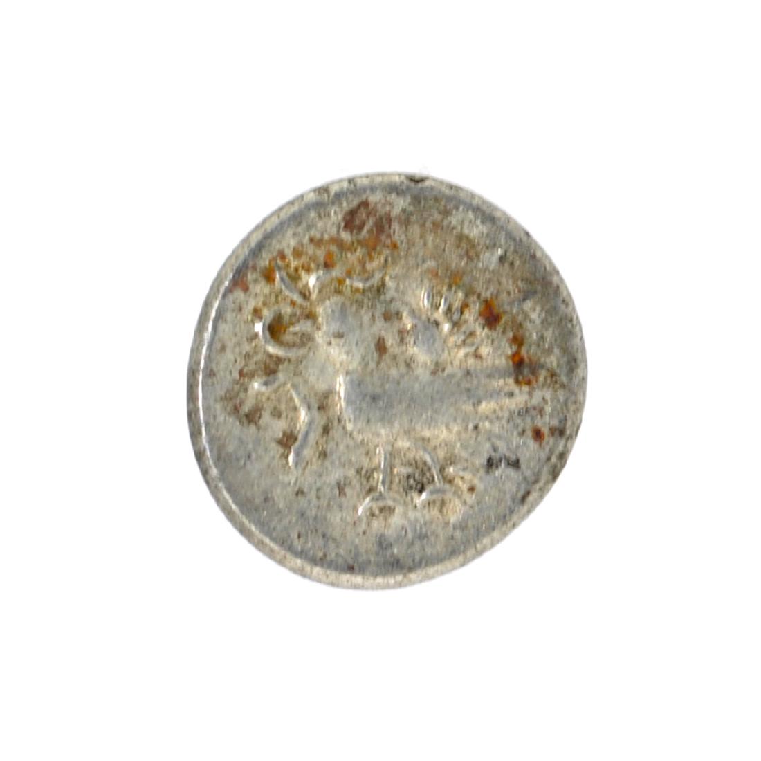 1847 Cambodia Billion 1/8 Tical Hamza Bird Facing Left,: Gov. File: C-48682 1847 Cambodia Billion 1/8 Tical Hamza Bird Facing Left, Uniface Coin Asset Type: Coin Shipping: $9.95