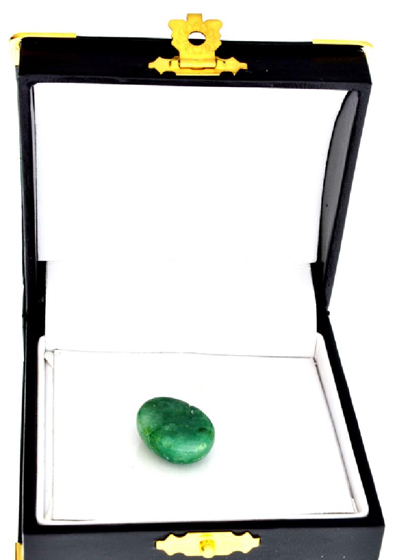 APP: 0.8k 15.55CT Oval Cut Cabochon Green Beryl: Gov. File: 71219 15.55CT Oval Cut Cabochon Green Beryl Gemstone Retail Replacement Value: $0.8K Asset Type: Gemstone Shipping: $19.95